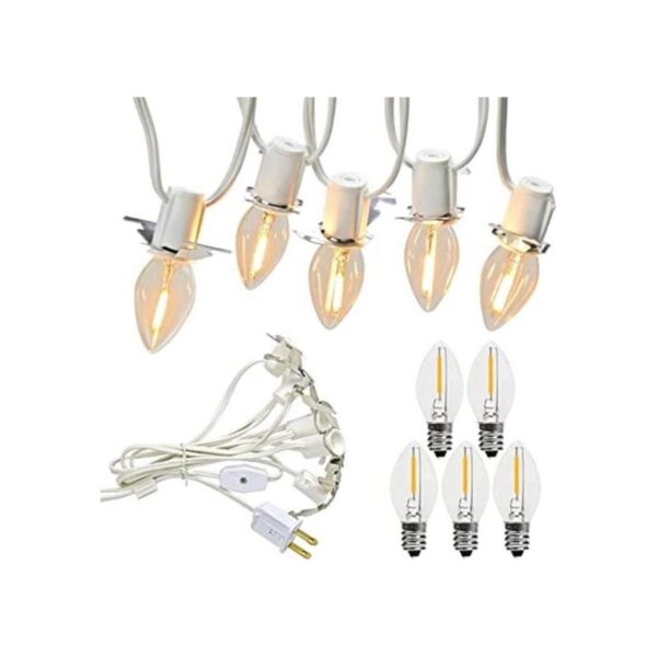 KGC Cable de accesorio con 5 bombillas LED de 9 pies C7_1