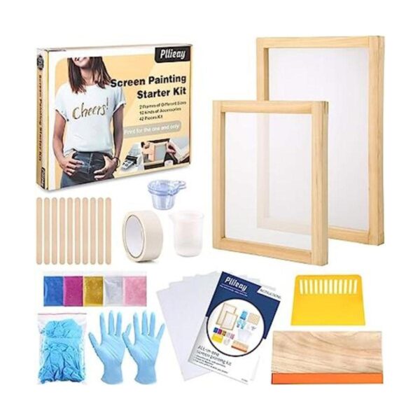 Pllieay Kit de serigrafía de 42 piezas con instrucciones