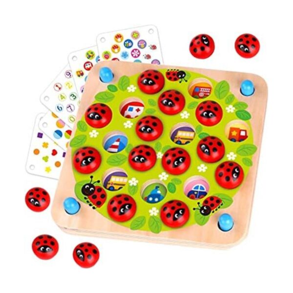 Nene Toys Ladybugs Garden Juego de memoria de madera a_1