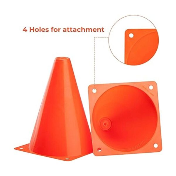 CARTMAN 9 Inch 12 Pack Plastic Training Cones Traffic