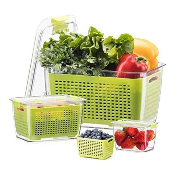 LUXEAR Recipientes de verduras para refrigerador_1