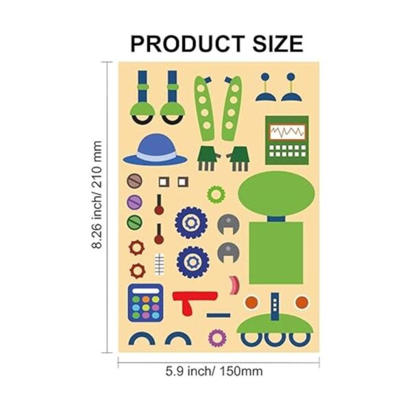Konsait 48 hojas de pegatinas para niños con diseño de_2