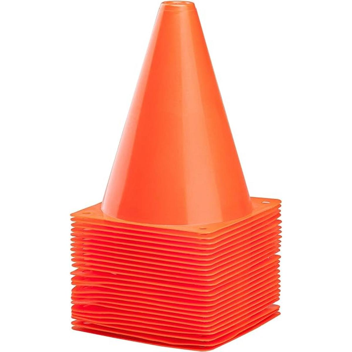CARTMAN 9 Inch 12 Pack Plastic Training Cones Traffic
