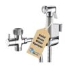 Pulverizador de bidé de mano de metal para inodoro_1