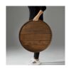 KINGCRAFT Bandeja redonda grande de 24 x 24 pulgadas