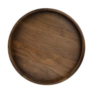 KINGCRAFT Bandeja redonda grande de 24 x 24 pulgadas