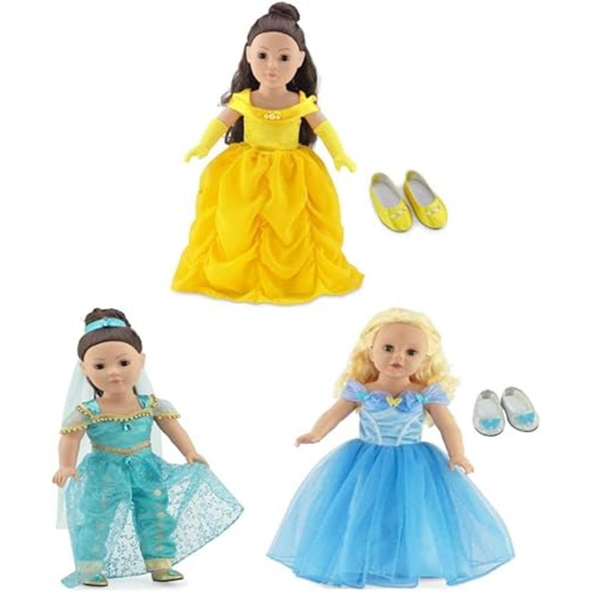 Emily Rose Conjunto de ropa de princesa para muñecas de
