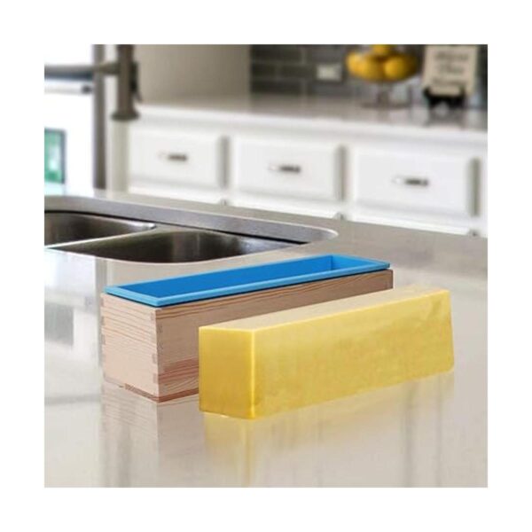 KEILEOHO 2 Pack de moldes de jabón de silicona 42oz molde_5