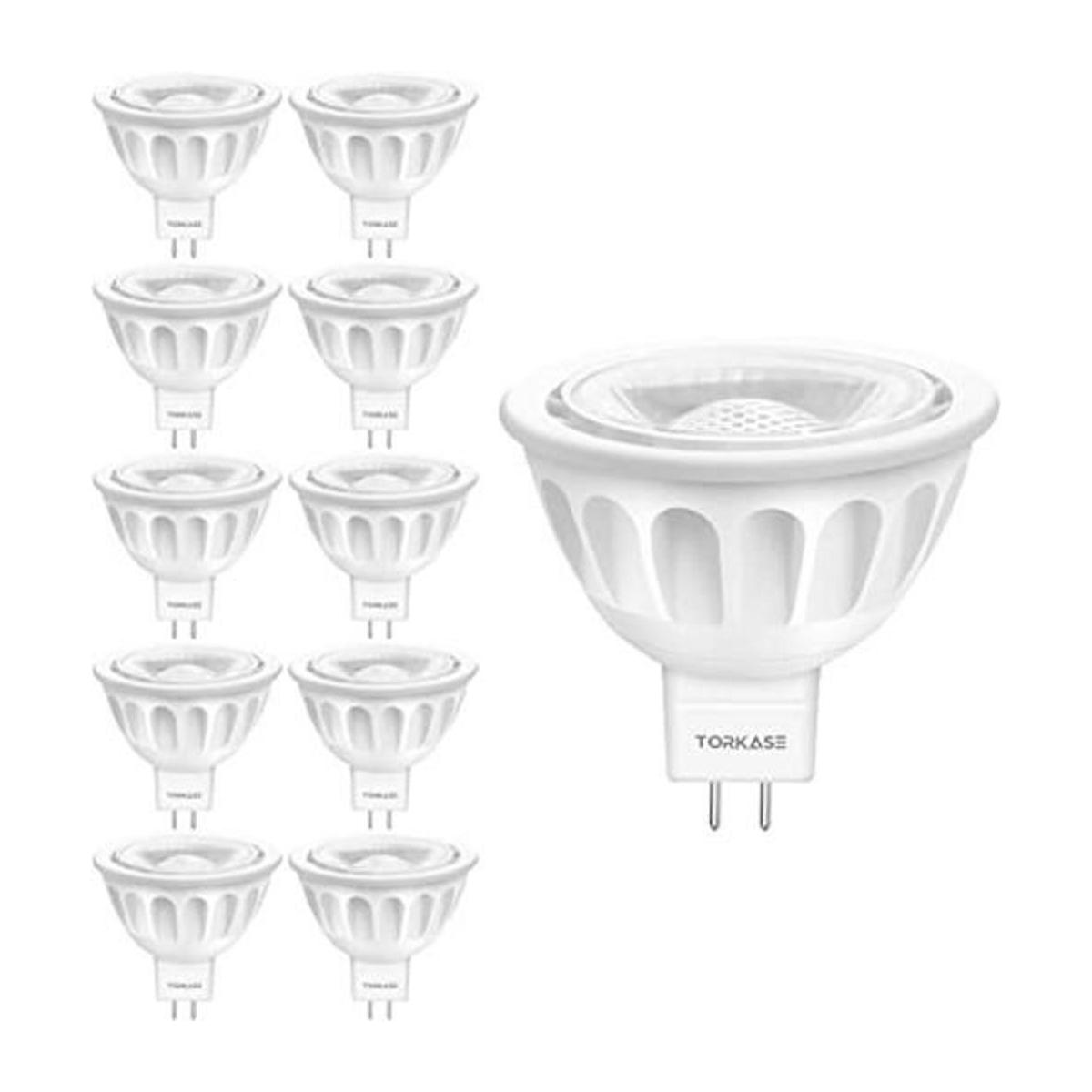 Torkase Bombillas LED MR16 regulables 2700 Kelvin blanco