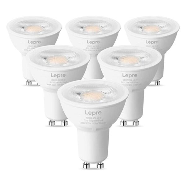 Lepro Bombillas LED GU10 regulables 3000 K color blanco_1