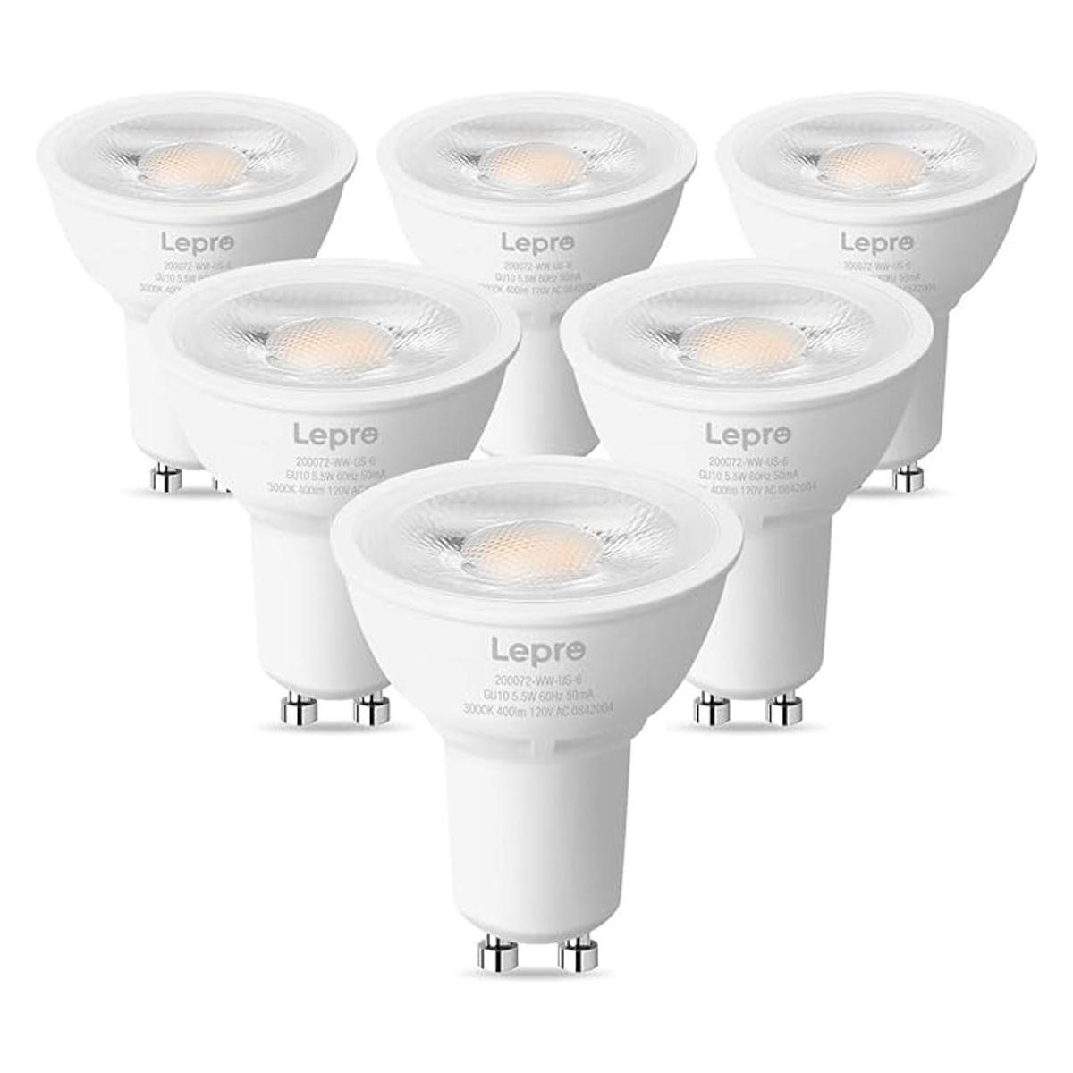 Lepro Bombillas LED GU10 regulables 3000 K color blanco