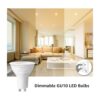 Lepro Bombillas LED GU10 regulables 3000 K color blanco_3