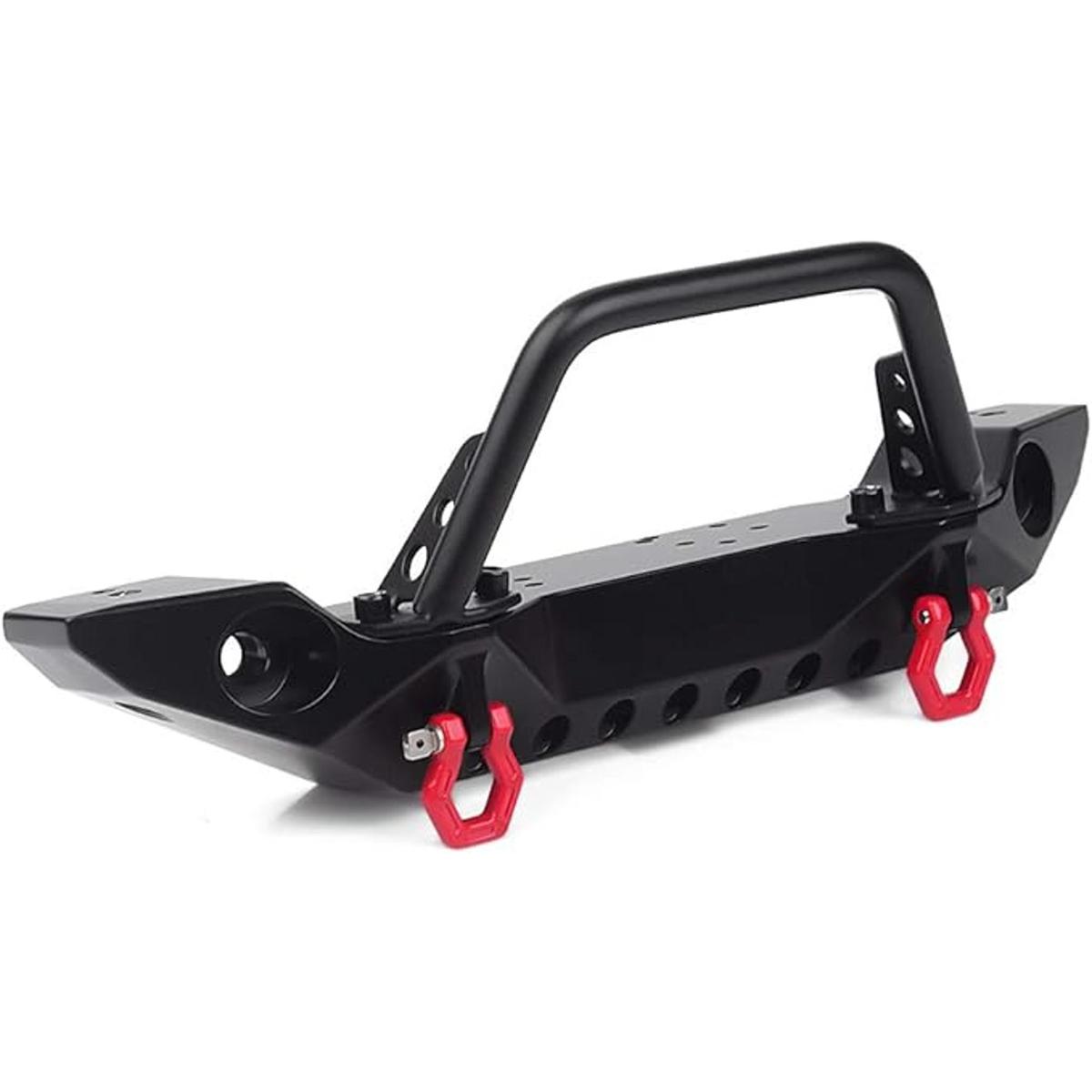 INJORA RC parachoques delantero de metal con luces LED