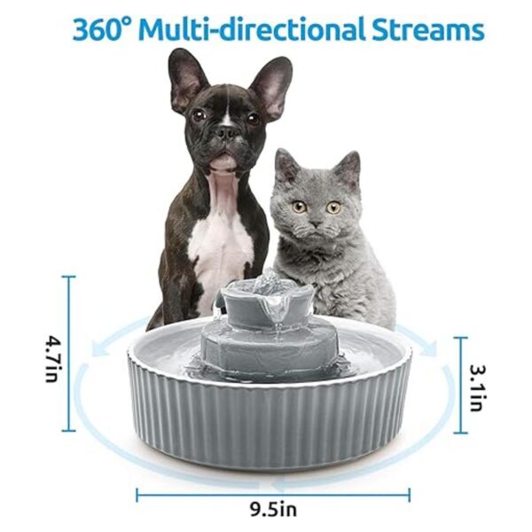 NautyPaws Ceramic Cat Water Fountain_3