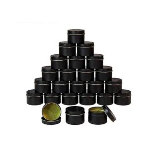 Latas de vela negras de 5 onzas línea de llenado de 4