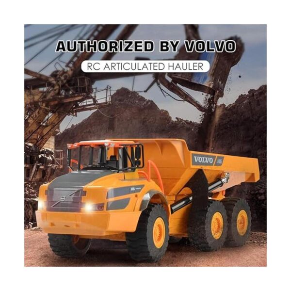 Camión volcador Volvo a control remoto articulado con_2