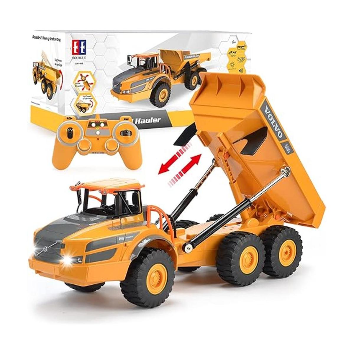 Camión volcador Volvo a control remoto articulado con