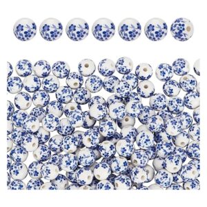 CHGCRAFT 200 cuentas redondas de porcelana de 0.472 in