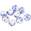 CHGCRAFT 200 cuentas redondas de porcelana de 0.472 in