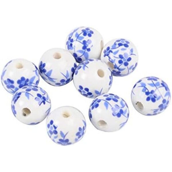 CHGCRAFT 200 cuentas redondas de porcelana de 0.472 in