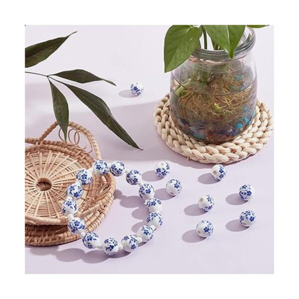 CHGCRAFT 200 cuentas redondas de porcelana de 0.472 in