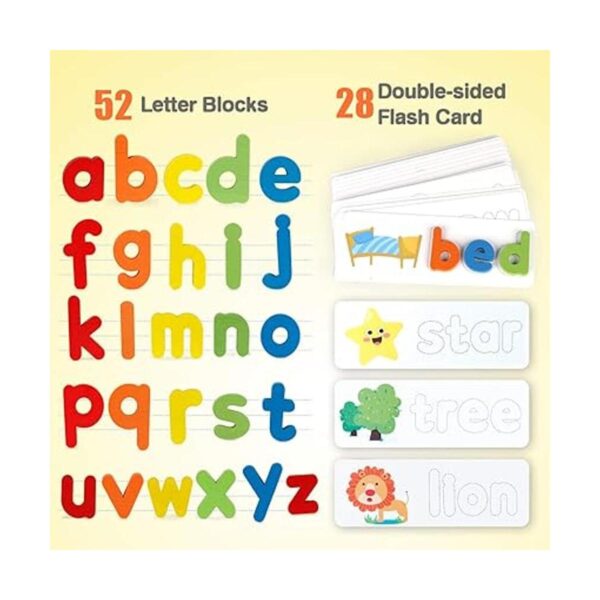 Coogam Leer juguete de aprendizaje de ortografía tarjetas_2
