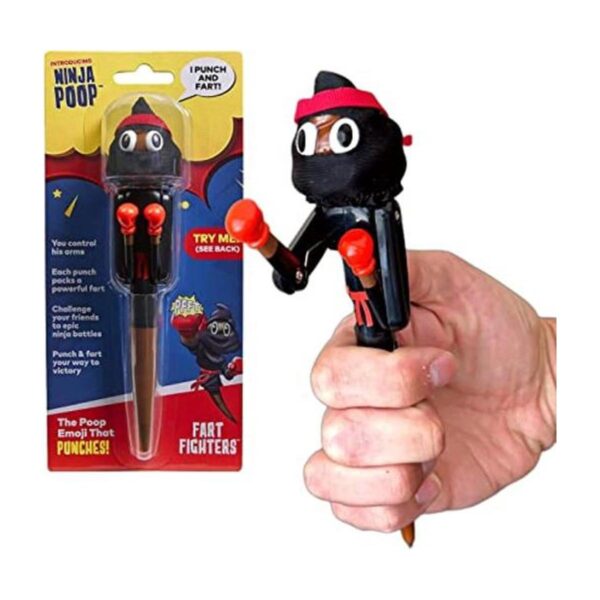 FARTING Bolígrafo de emoji NINJA para caca PUNCHING_1