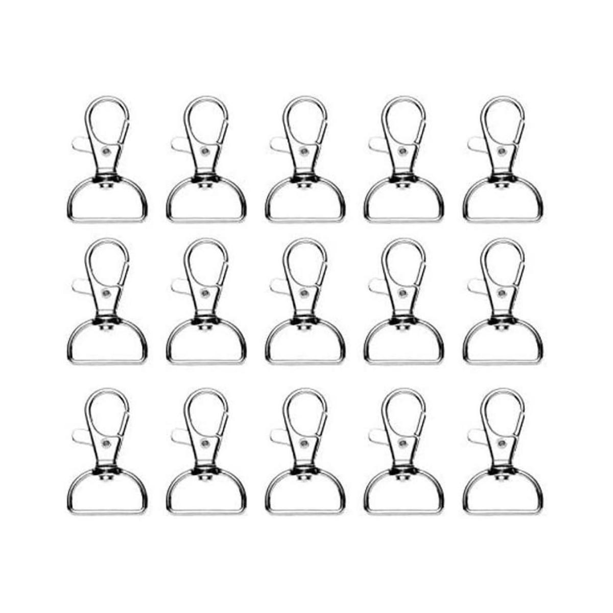 Juego de 50 anillos giratorios de metal para llaves