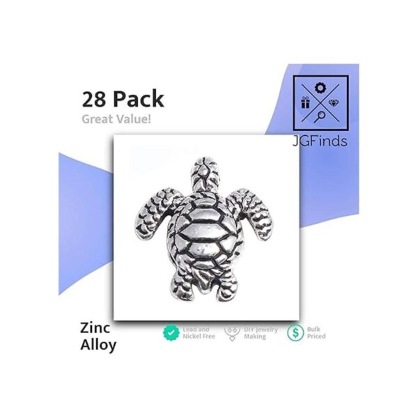 Cuentas espaciadoras de abalorios 3D de tortuga paquete_2
