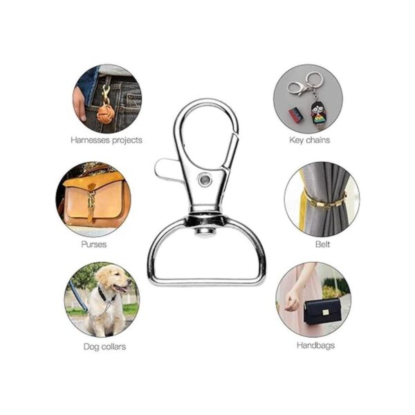Juego de 50 anillos giratorios de metal para llaves_5