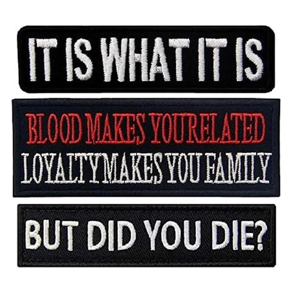 PatchClub 3 unidades Es lo que es sangre te hace