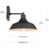 Globe Electric 44569 Aplique de pared para exteriores o