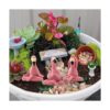 Goodeco Mini figura de flamenco de yoga estatuas