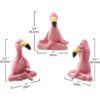 Goodeco Mini figura de flamenco de yoga estatuas