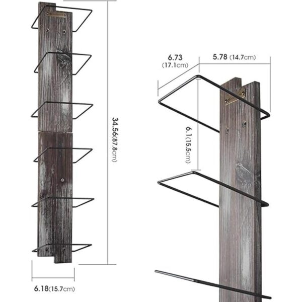 J JACKCUBE DESIGN MK594A Toallero rústico de madera y_6