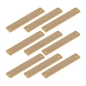 Artibetter 10 colgantes rectangulares en blanco con sello