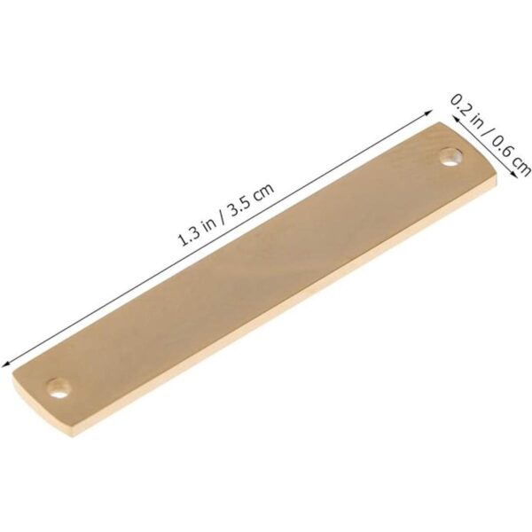Artibetter 10 colgantes rectangulares en blanco con sello