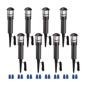 LEONLITE Paquete de 8 bolardos LED de luz de camino de_1