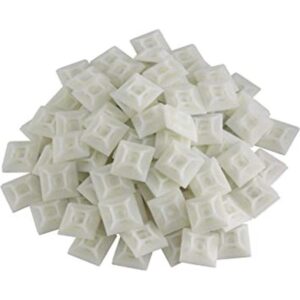 GTSE Paquete de 100 soportes blancos para bridas con_1