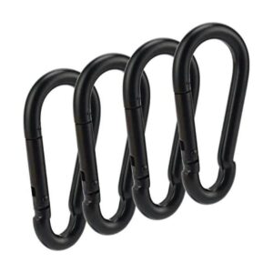 OWAYOTO Mosquetón de 3.0 in gancho de resorte negro_1