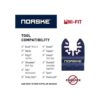Norske Tools NOTP237 Cuchilla oscilante para accesorios