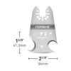 Norske Tools NOTP237 Cuchilla oscilante para accesorios