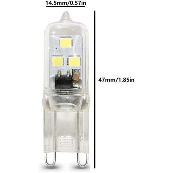 LXcom Bombilla LED G9 de 1 W regulable 10 W bombilla_2