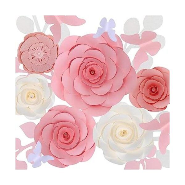 Fonder Mols Flores de papel 3D para decoración de pared
