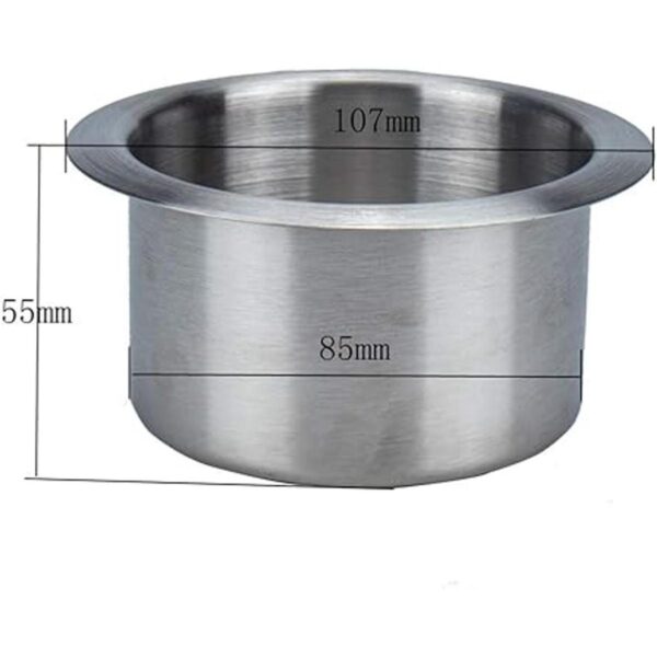 Garneck Soporte de taza de acero inoxidable para sofá o_2