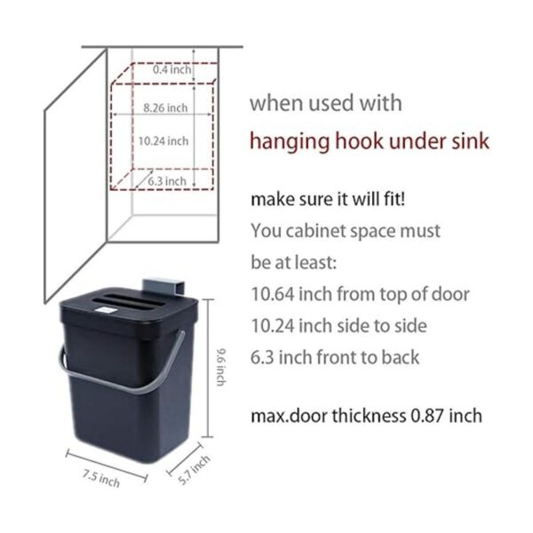 Jesintop Contenedor de compost para encimera de cocina_4