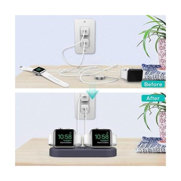 Delidigi Soporte de carga doble de silicona para cargador_2