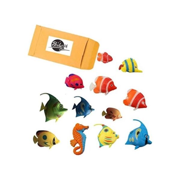 Brewish Juego de 12 peces artificiales realistas de_1