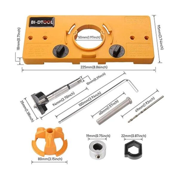 BIDTOOL Guía de agujeros de perforación de bisagra de_2