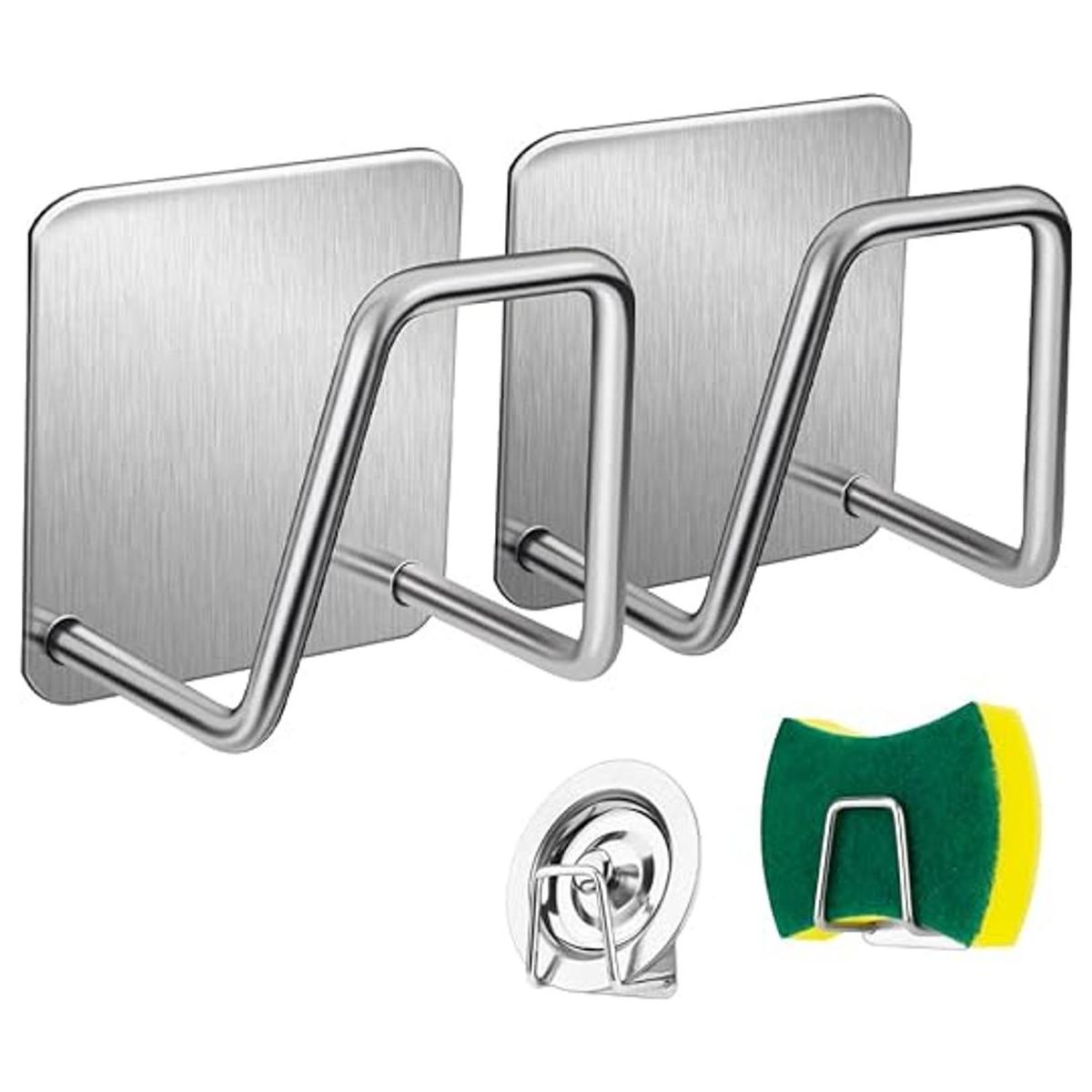 ESINAM 2 soportes de esponja para fregadero de cocina